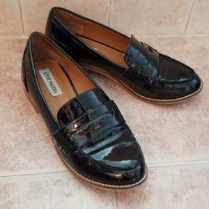 Steve Madden patent leather loafers